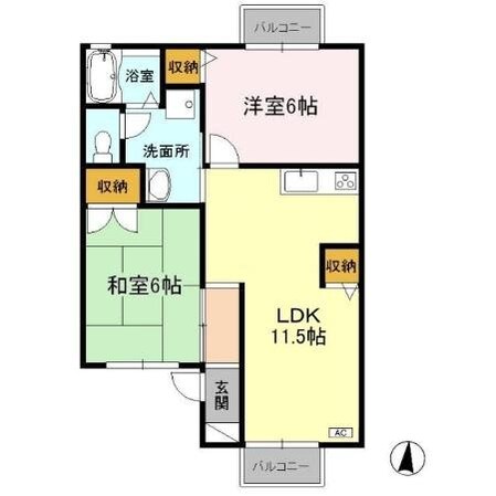 グランドールミツトヨの物件間取画像